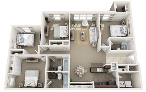 a floor plan of a 1 bedroom apartment with a bathroom and a kitchen